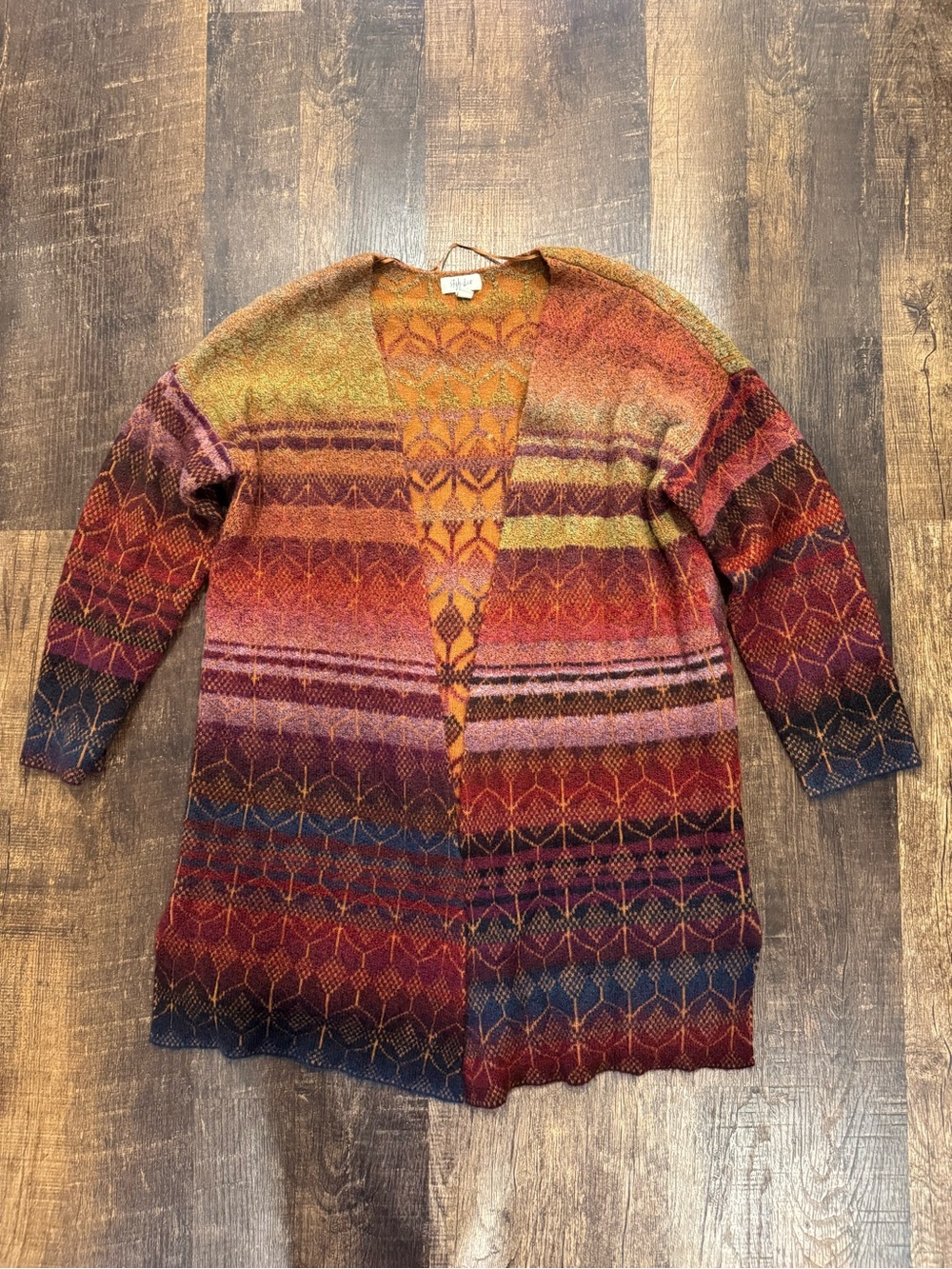 Style & co sunset multicolored Aztec cardigan